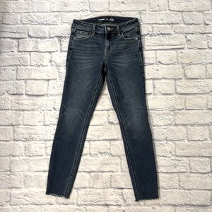 Old Navy RockStar Super Skinny Mid Rise Medium Wash Blue Denim Jeans Size 00